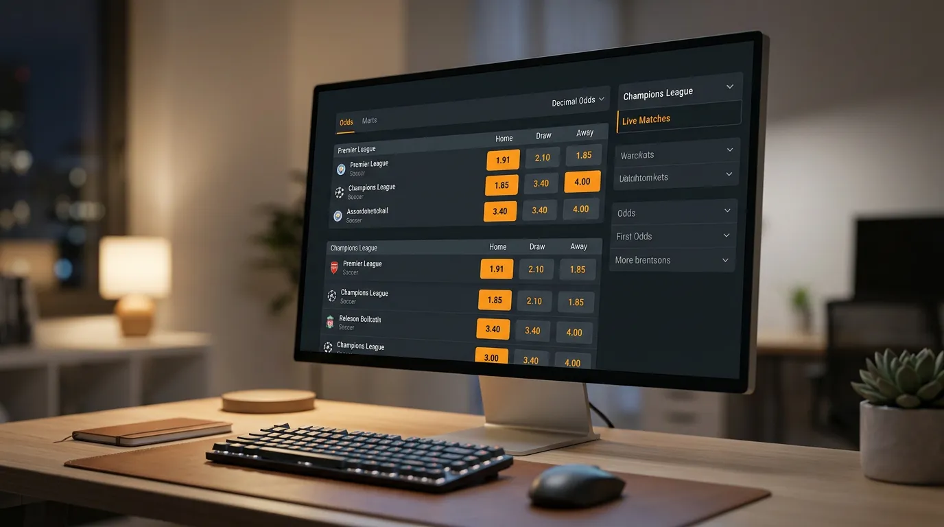 Sports betting platform showing NBA odds comparison with decimal odds format